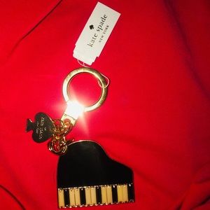 NWT! Kate spade piano keychain